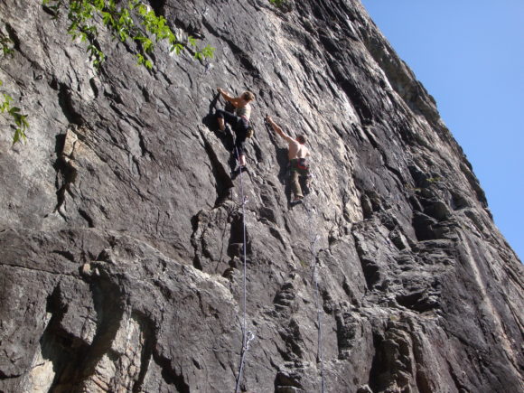 Rock climbing