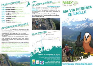 Flyer via ferrata de curalla Passy